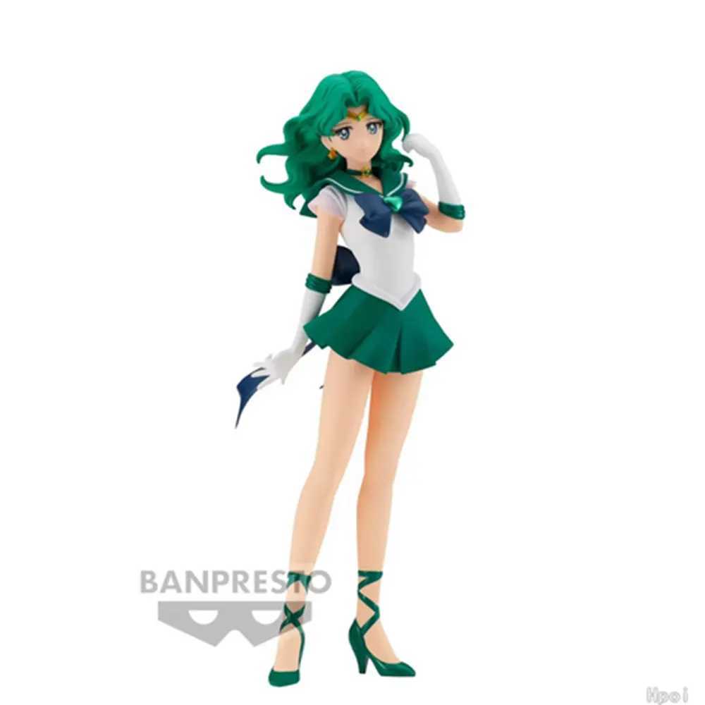 23CM Anime Sailor Moon Figure Pluto Moment Tu Mengying Neptune Man Haruka Tennou anime model toys Action figures Gift Doll PV C251117