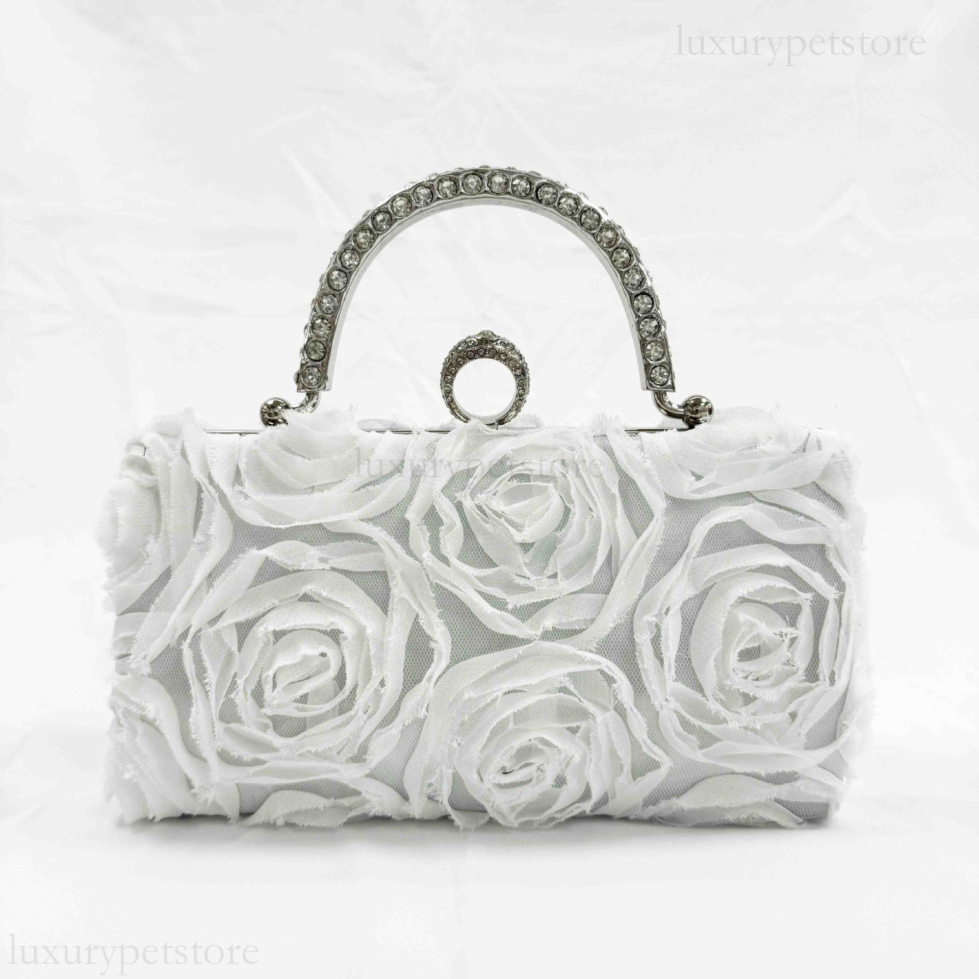 2025 New Designer Fresh And Sweet Flower Handbag Chinese Banquet Fashion Dress Single Shoulder Crossbody Bag