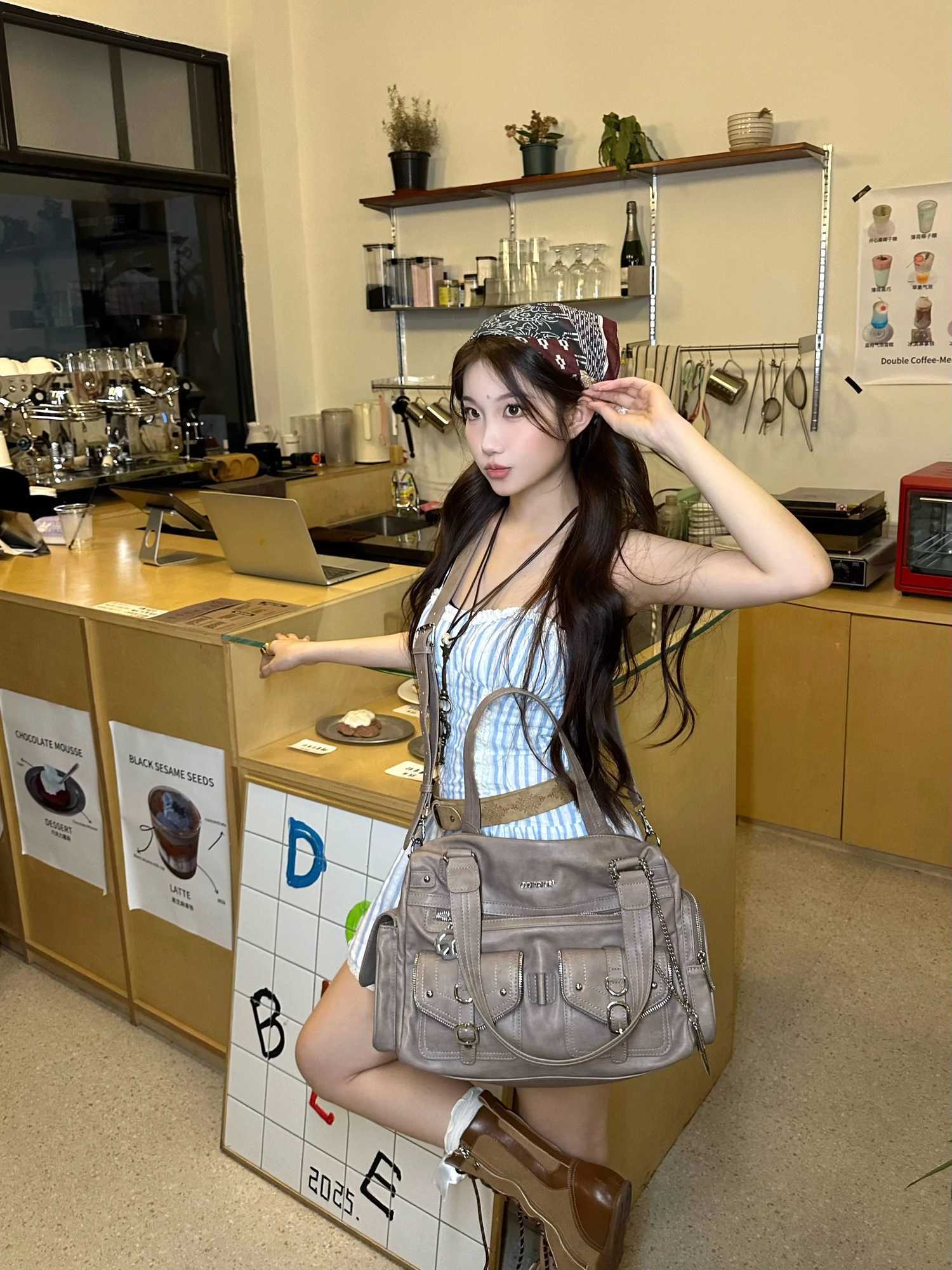 COY Cultivator Original Niche Wasteland Punk Hot Girl Large Capacity Shoulder Handbag Crossbody Motorcycle BagW251117