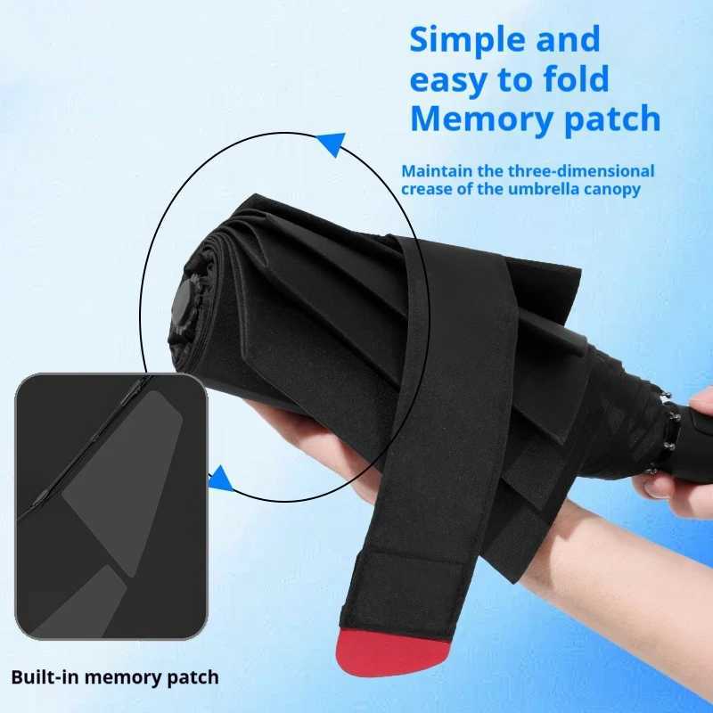Non folding automatic opening and closing sunshade sun protection UV protection memory patch umbrella C251117