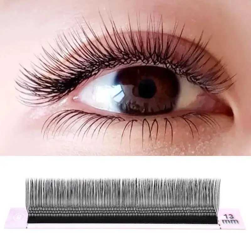 Handmade Matte Black Super Soft Double Tips 2D CC Volume U Shape Y Lash Extension Light weight Premade Fans Eyelash ExtensionT251117