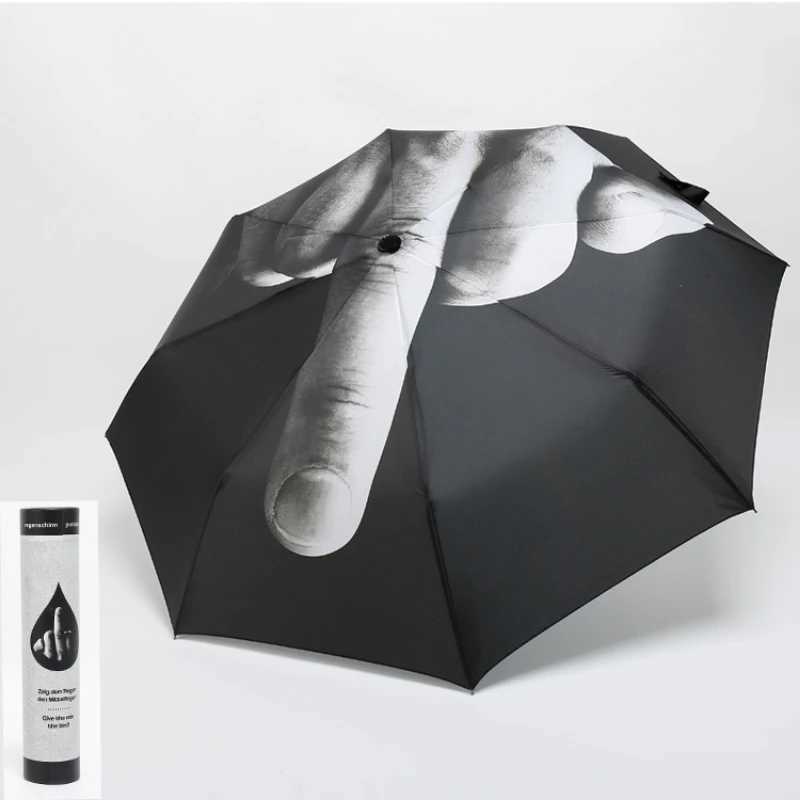Thermal Transfer Whimsy Finger Top Thirty Percent Students Umbrella Guarda Chuva C251117