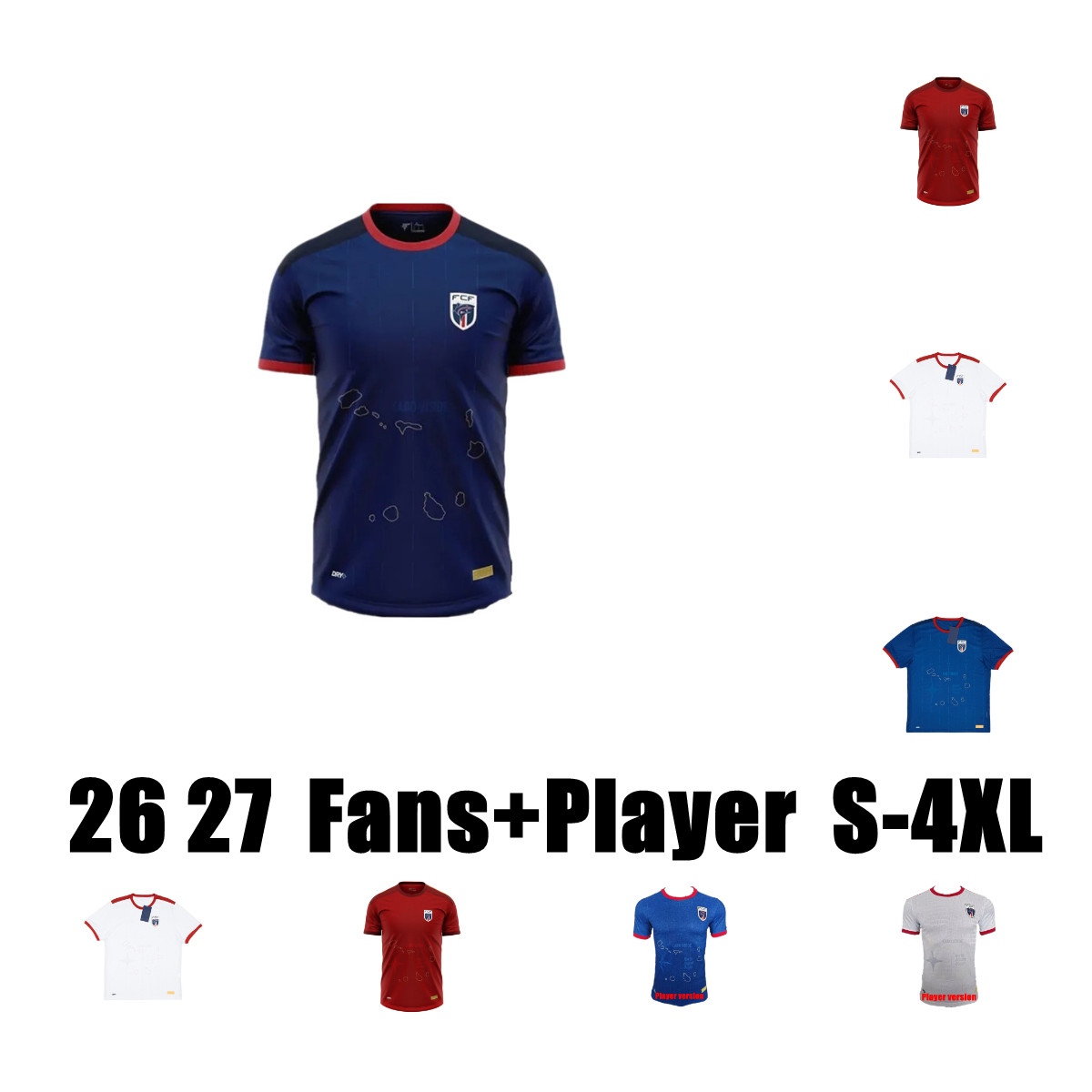 2026 2027 Cape Verde Soccer Jerseys 25 26 Monteiro camisetas de futbol Africa Cup Home Away Third Jovane maillots de foot BEBE Football Shirts Men Kids Uniform Kit S-4XL