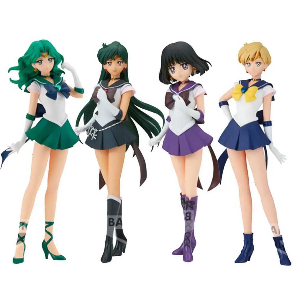 23CM Anime Sailor Moon Figure Pluto Moment Tu Mengying Neptune Man Haruka Tennou anime model toys Action figures Gift Doll PV C251117