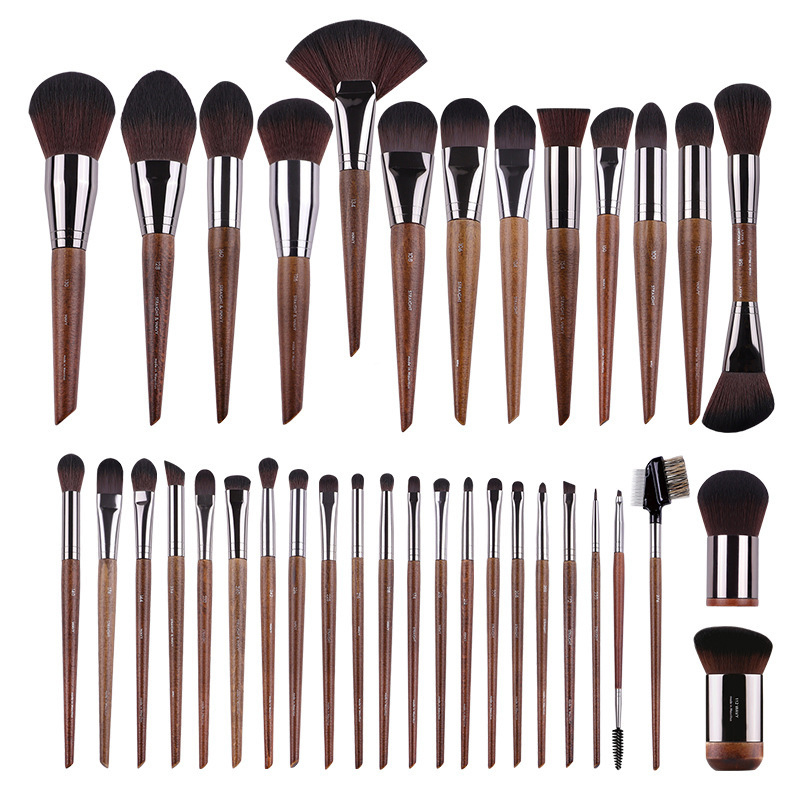 Fiber hair makeup brush, complete set, concealer brush, eye shadow brush