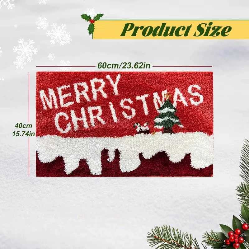 Christmas Tree Santa Claus Elk Christmas Entry Door Floor Mat Festive Decorations Carpet Bathroom Anti-slip Mat Entrance DoormatM251117