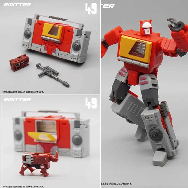 Transformation Blaster Emitter Recorder Model MFT MF-49 MF49 Pocket War MechFans Mini Action Figure Robot Toys 12cm with box C251117