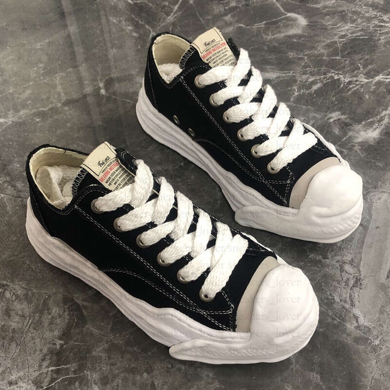 Designer shoes Mens Womens Dissolved Shoes thick soled Casual shoes Black and White OG Canvas Shoes Luxury Outdoors tennis espadrille Shoes Size 36-46
