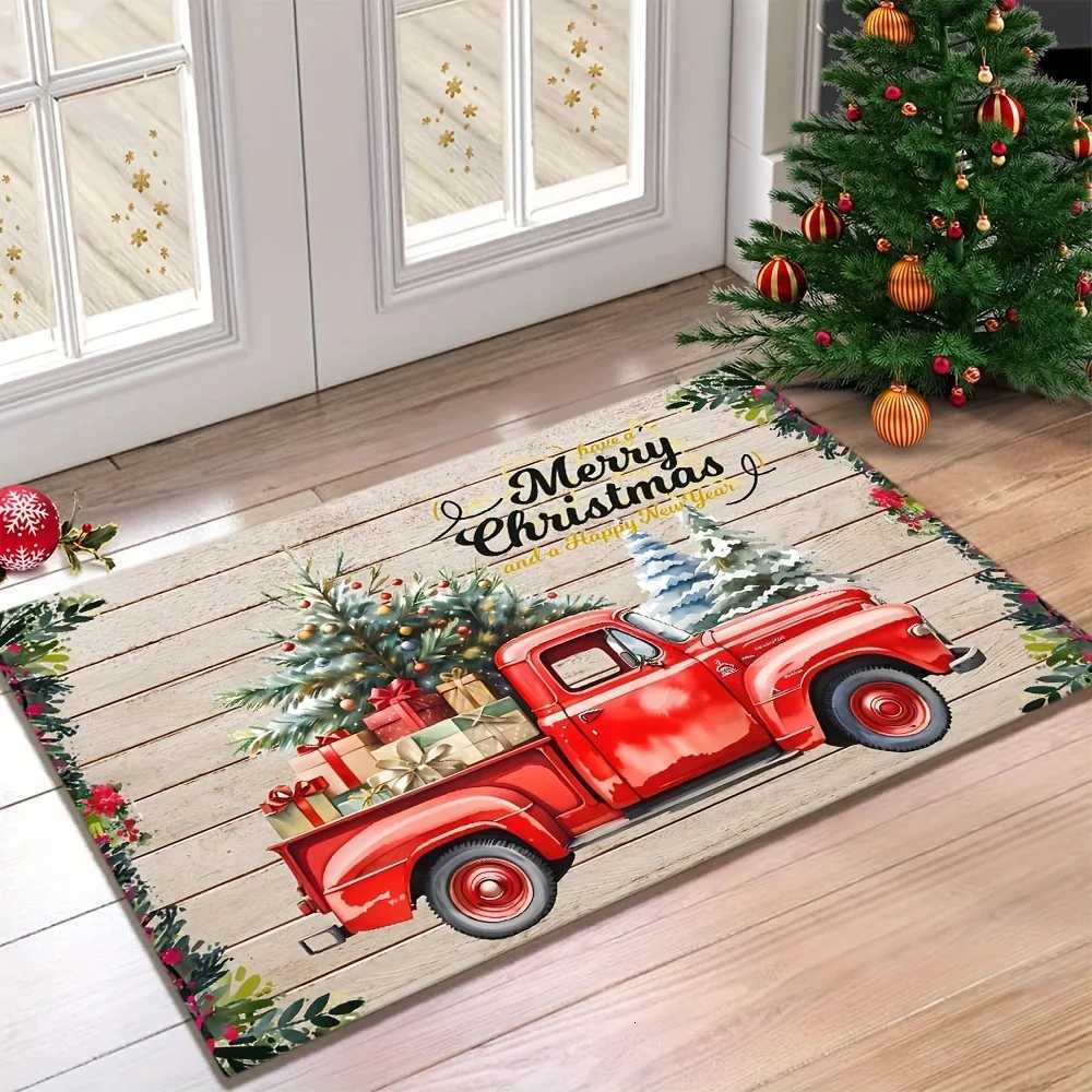 VIKAMA Christmas Carpet Filled With Christmas Gifts Carpet Doormat Welcome Carpet Outdoor Doormat Room Rug Christmas DecorationM251117