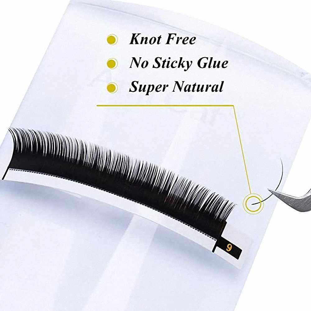 Gemerry Individual eyelashes Extension Faux Mink Natural False Eyelashes Volume Black Single Lay Lashes Makeup SuppliersT251117