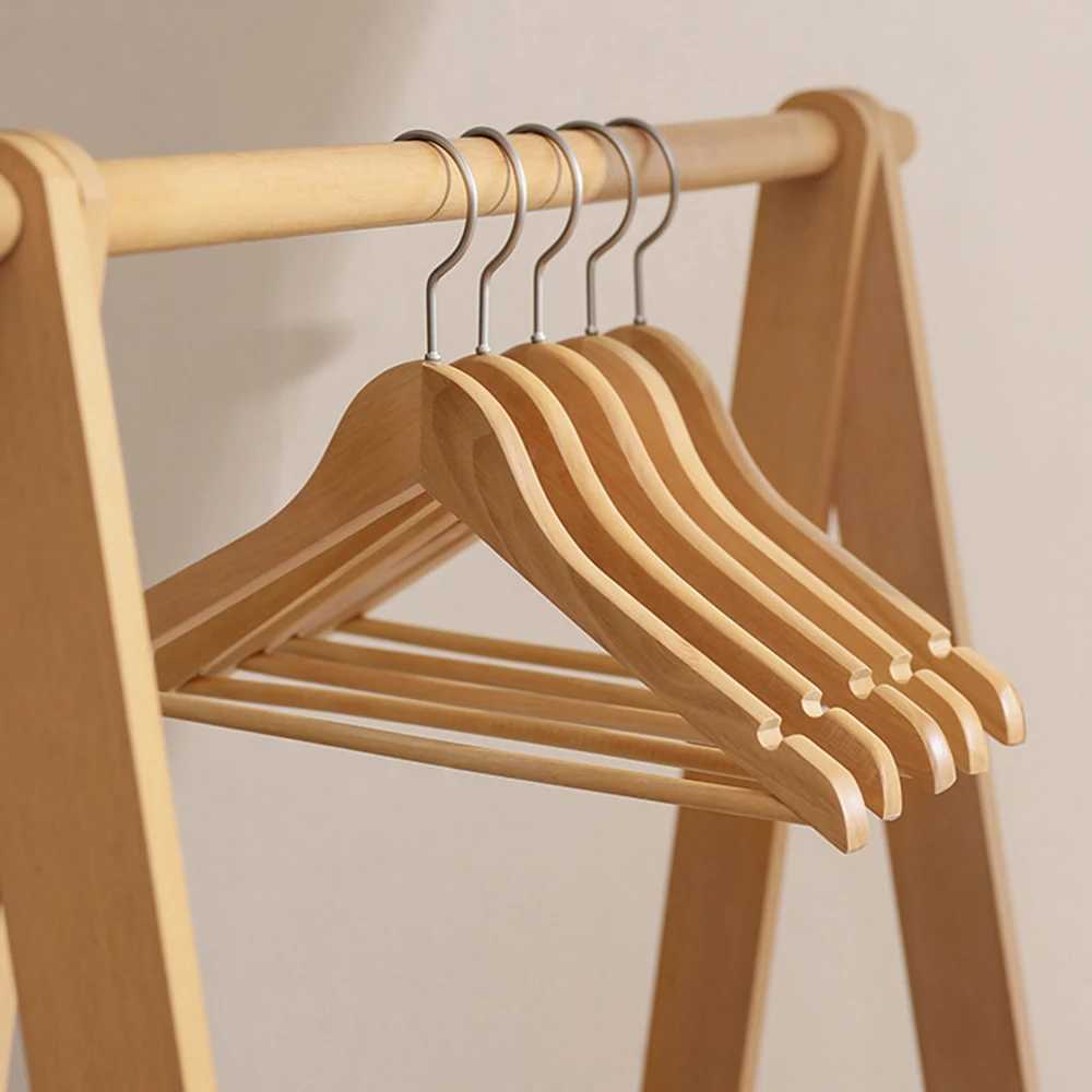 5PCS/10PCS/20PCS/30PCS Solid Wood Hangers Wooden Clothes Hangers Seamless Wood Clothes Hangers C251117