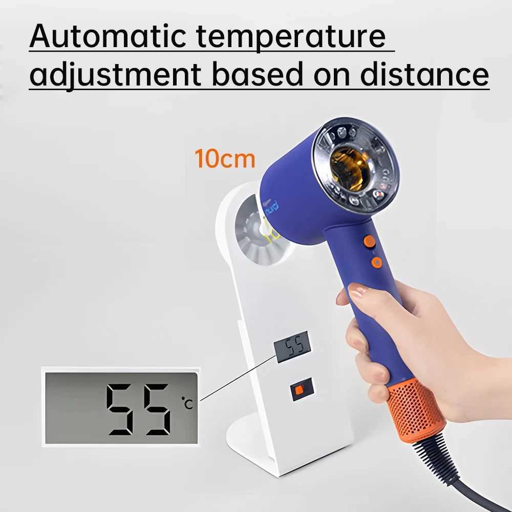 Professional Leaveless Hair Dryer with Automatic Temperature Control Fast Drying Strong Drying Machine Constant Anion Hair Dryer W250417