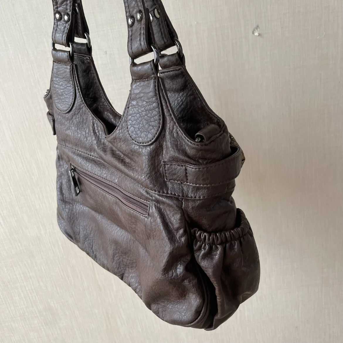 Vintage Y2K Hottie Motorcycle Tote Bag for Women Large Capaci Shoulder Bag Single Oulder Crossbody Handbag Purses and HandbagsW251117