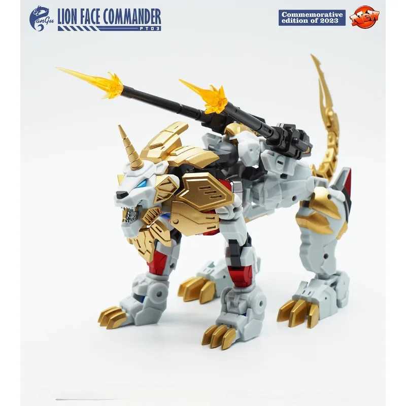 Transformation PANGU Toys PT-03 PT03 LION FACE COMMANDER Action Figure Deformation Lion Model With Nuclera Gun Cannon Toy Gifts C251117