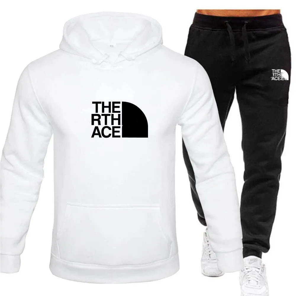 Men's Tracksuits 2025 Spring/Autumn Casual Hoodie Letter Print Fashionable Hooded High Quality 2PCS Casual Couple Autumn Sportswear