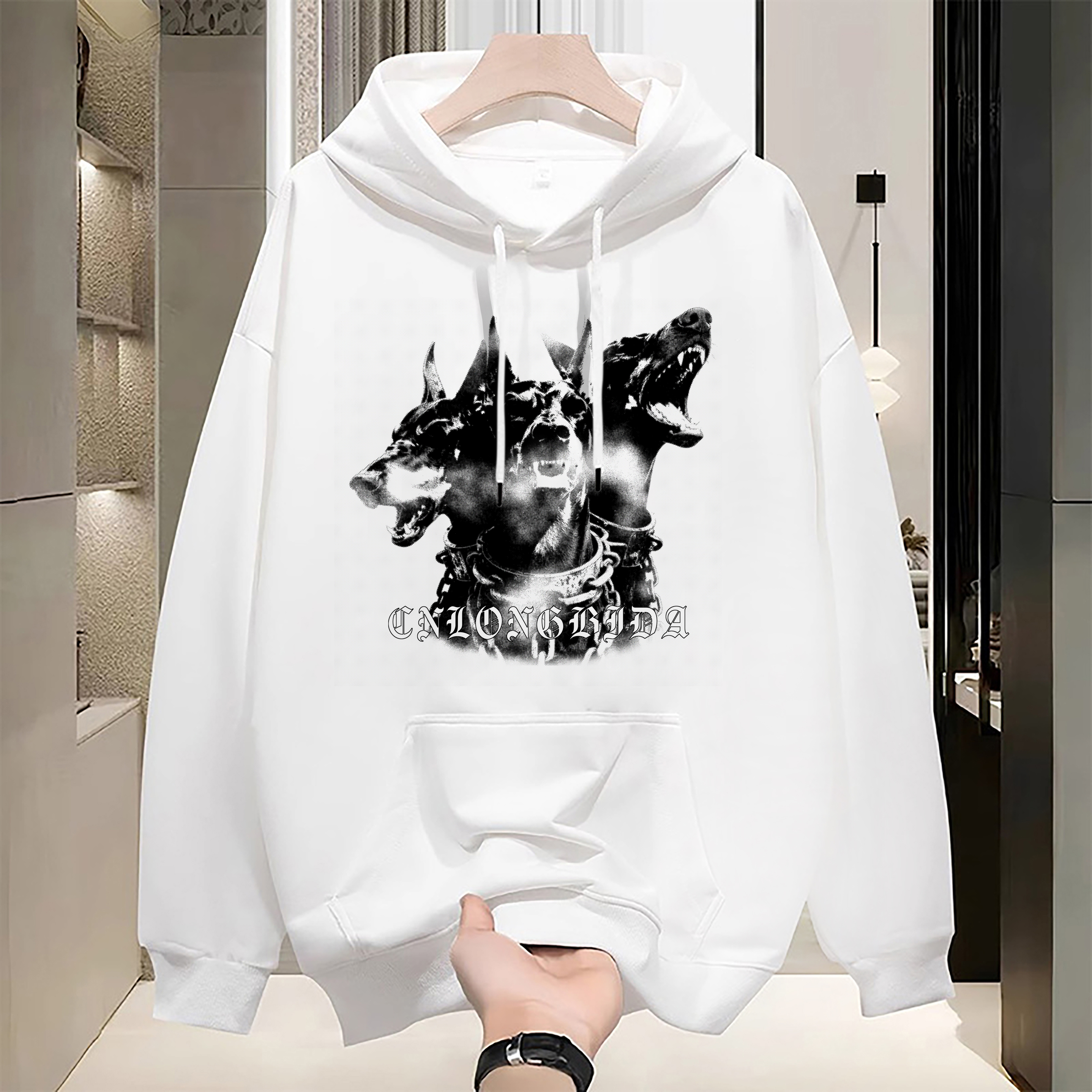Mens Designer Hoodie Spring Autumn Plain Hooded New Style Graphic Print Teenager Student Trendy Pullover Loose Casual Outerwear