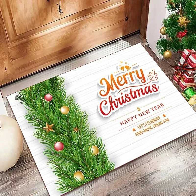 Charming Christmas Crystal Velvet Rug -Soft Festive Gift Design Doormat Non-Slip Entrance Decor Perfect Holiday Season PresentM251117