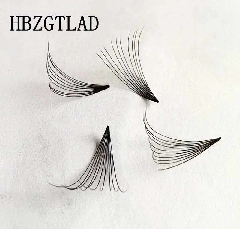 HBZGTLAD 6D/8D/10D Russian Volume Eyelashes Extension Short Stem Pre made Fans D/DD Curl Mink Lash Eyelash Individual ExtensionsT251117