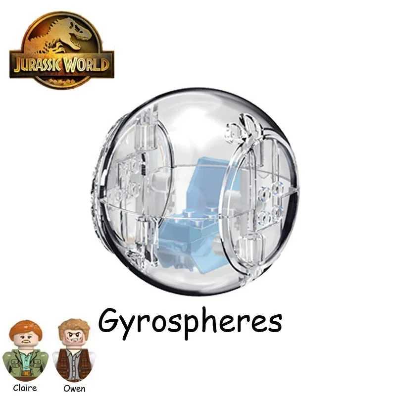 Jurassic Dinosaur World Park Tyrannosaurus Rex Gyroscope Escape Ball Model Building Blocks Enlightenment Characters Childrens ToysY250417QB2Y