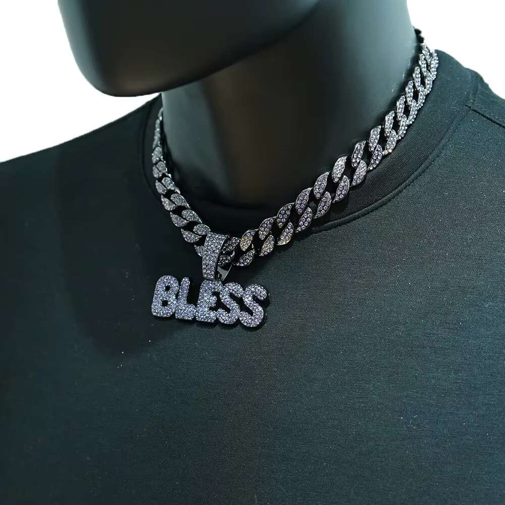 DHcollections Gold Plated Alloy Cuban Chain Hip - Hop Pendant Necklace