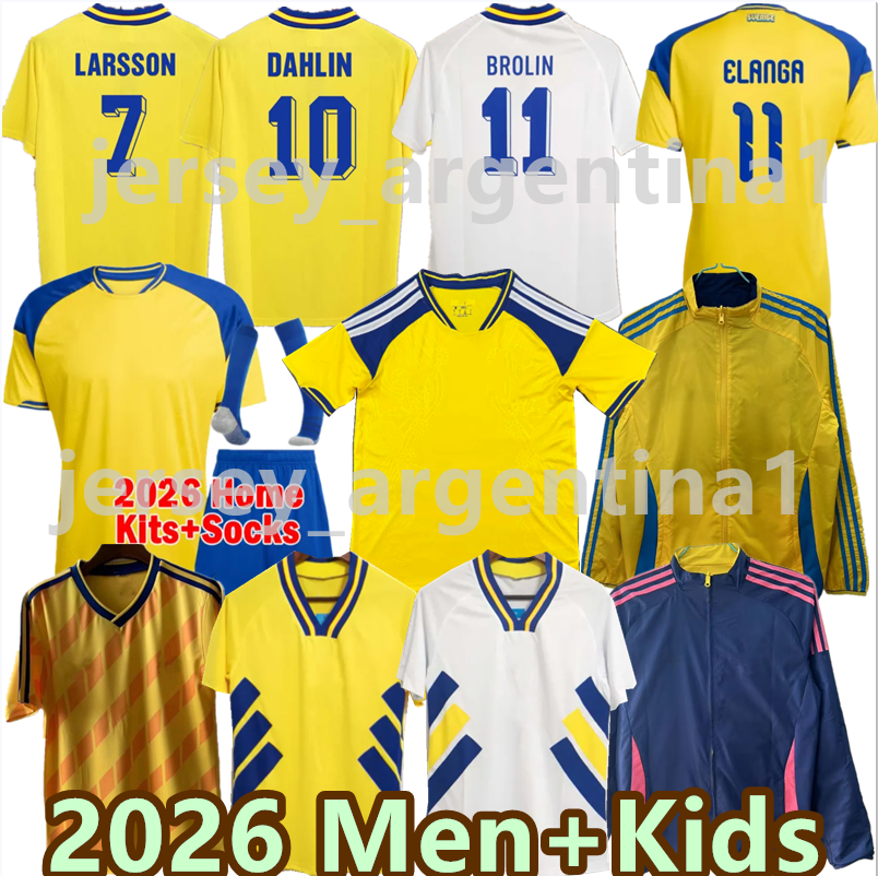 2026 Sweden World Cup Soccer Jerseys national team 2026 2027 1994 TEKDEMIR Yokuslu Soyuncu Demiral Home Away Retro uniform men's and women's children's set football