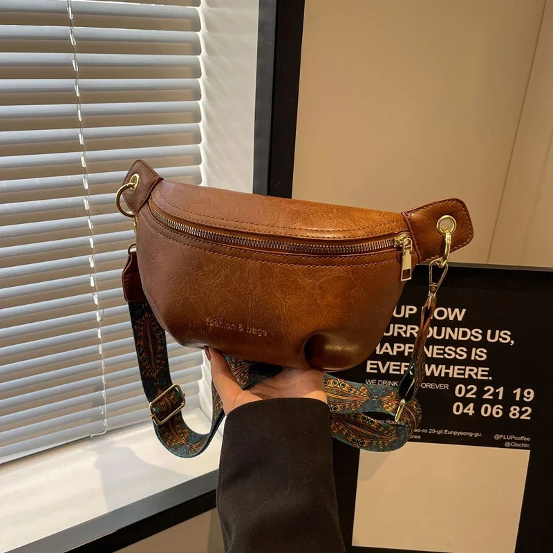 Zipper Pu Ladies Waist Packs Advanced Sense Female Crossbody Bags on Sale Bolsas Para Mujeres 251115