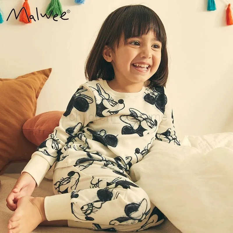 Disney 2pcs/set Baby Boy Girl Clothes Cartoon Winnie The Pooh Toddler Kids Long Sleeve T Shirt+Pant Suit Childrens Clothing Sets W20250417