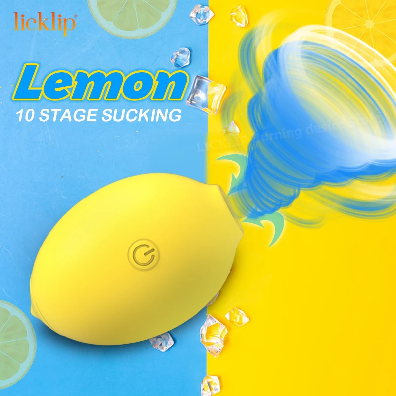 Licklip Clit suction cup lemon vibrator 10 power supply love egg Nipple stimulator 250417