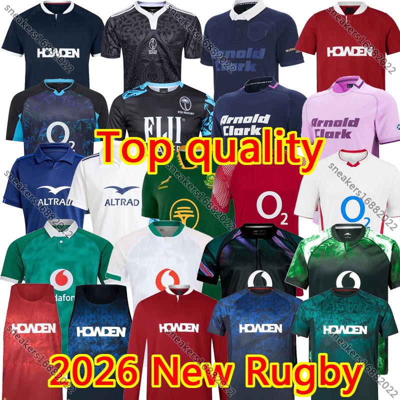 2026 27 Scotland Ireland national team Englands French rugby jersey New Zealand Black Samoas Lionses Australia rugby 25 26 home mens South Africa rugby shirt jerseys
