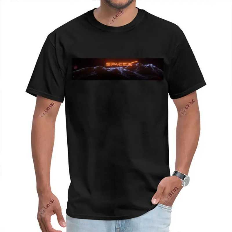 Mars Bfr Rocket Graphic T-shirt Elon Musk Engineer Mens T-shirt Space X T-shirt SpaceX Starship Blueprint Harajuku Punk Z250417