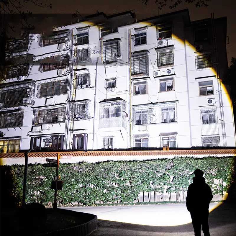 5000000LM XHP360 Ultra Powerful Flashlight LED Work Light Rechargeable LED Lamp Waterproof Torch Outdoor Lights For Camping M251117