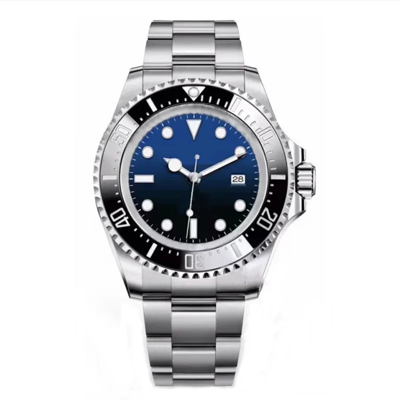 New top automatic mechanical men's watch magnifying glass 44mm stainless steel sapphire waterproof luminous watch
