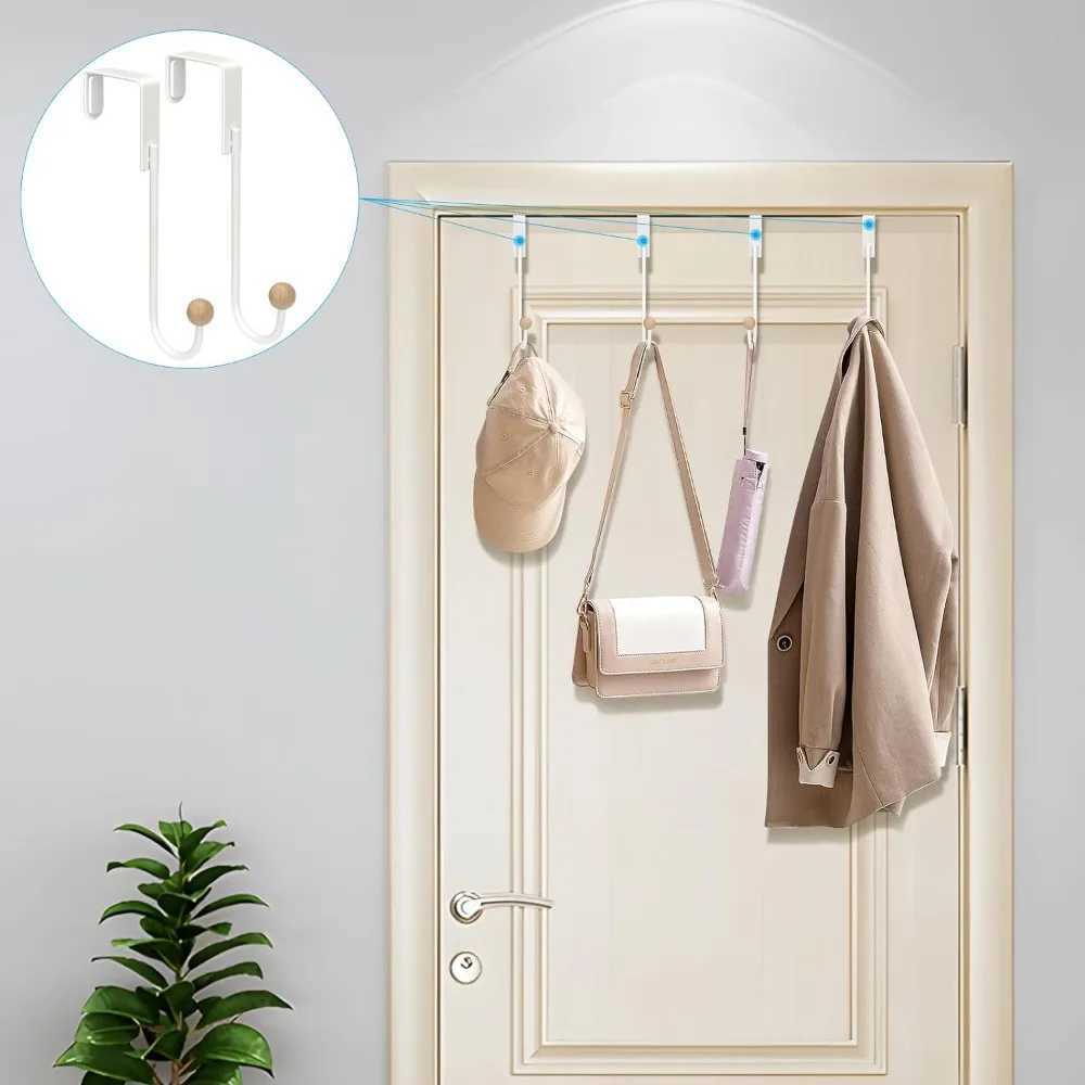 Over The Door 4 Pack Door Hanger Heavy Duty Hook Coat Rack Bathroom Kitchen Hanging Home Organization Storage Holder C251117
