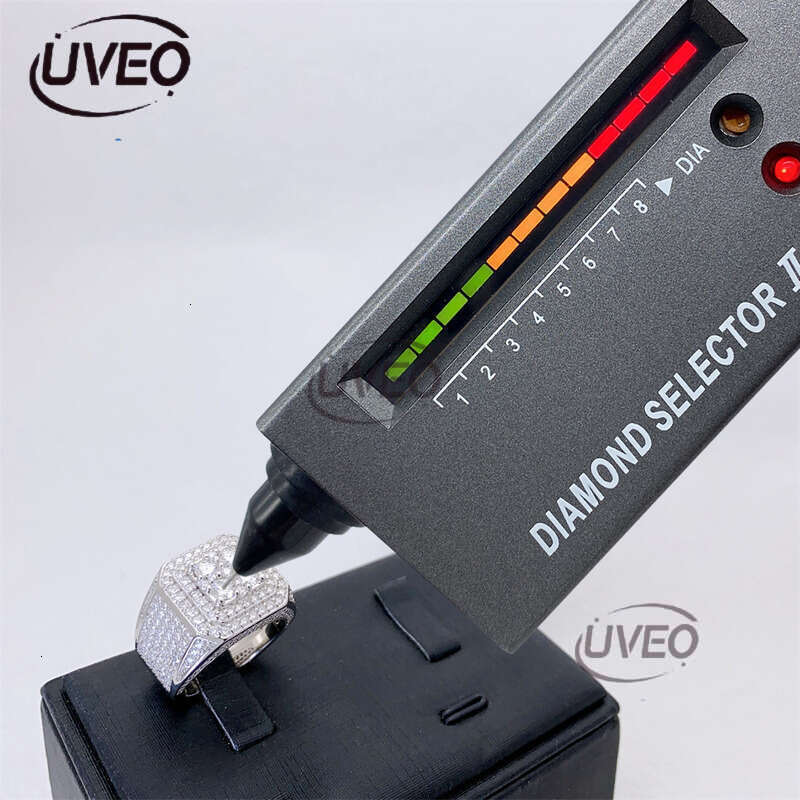 VVS Jewelry Iced Out Gold 925 Moissanite Ring Moissanite Diamond Hiphop Pass Diamond Tester Mens Couple Fashion