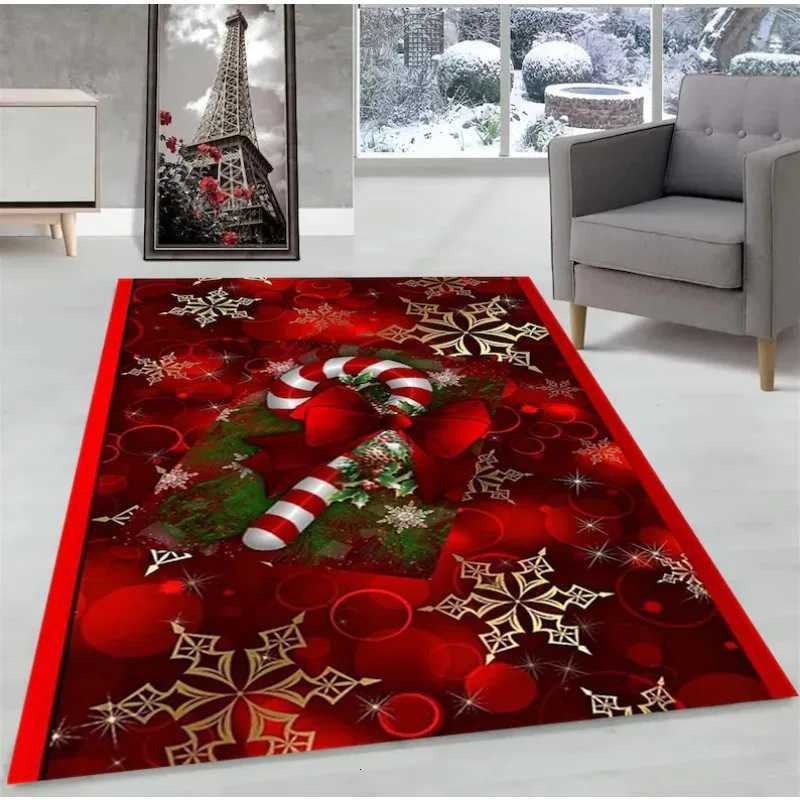 Christmas Candy Cane Carpet Holiday Home Decor Living Room Bedroom Home Decoration MatsM251117