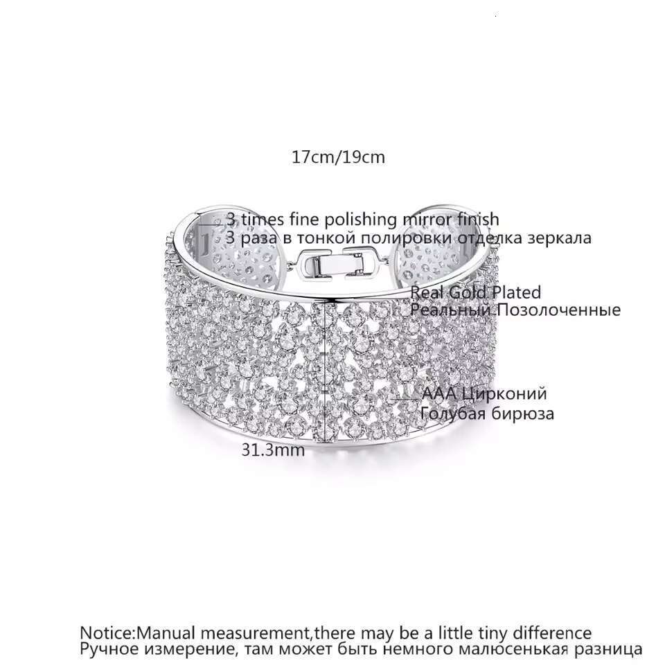 DHCollections Europe America High Grade Jewelry Inlay Multi Layer Shiny Small Zircon Adjustable Bracelet for Women Party Gifts