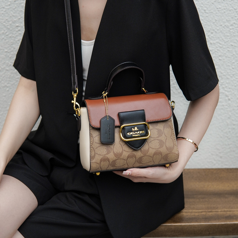 Designer bag free shipping 2025 new fashionable and high-end printed hand-held shoulder crossbody bag for women