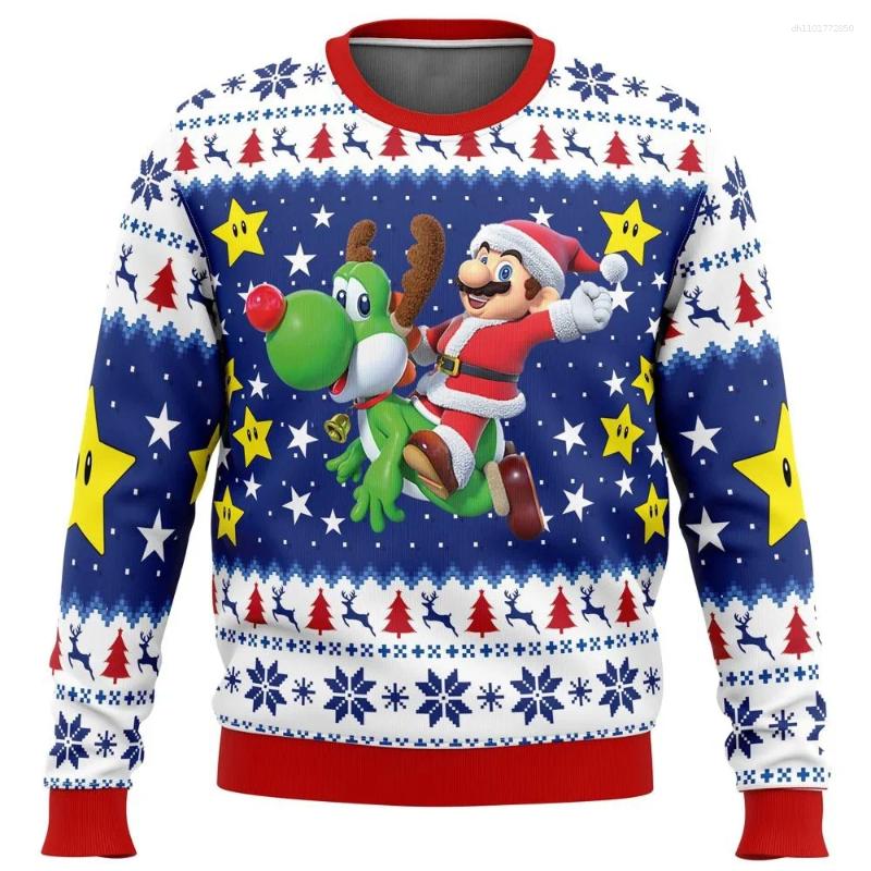 Men's Sweaters Christmas Sweater Gift Santa Claus Pullover For Men 3D Sweatshirt Top Selling Autumn And Winter Clothing Kart Ugly 2025 Year