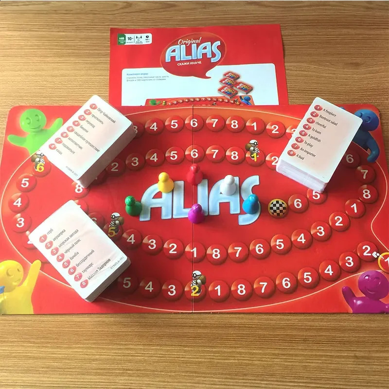 Russian ALIAS card board game family interactive puzzle childrens game chess educational toys 250403