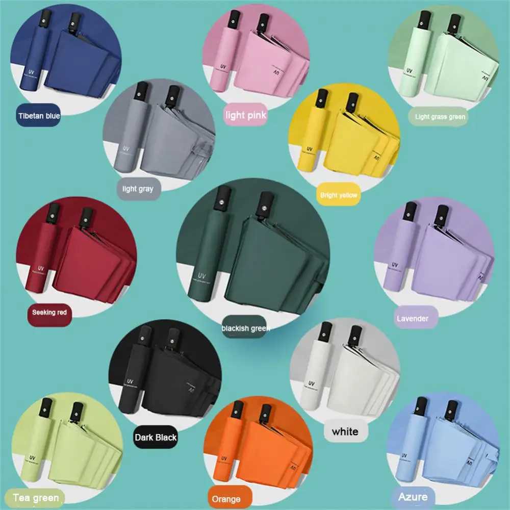 10-bone Fully Automatic Large Umbrella Windproof Double Layer Resistant Rain Sun Shade Dual-purpose Umbrellas For Business Using C251117