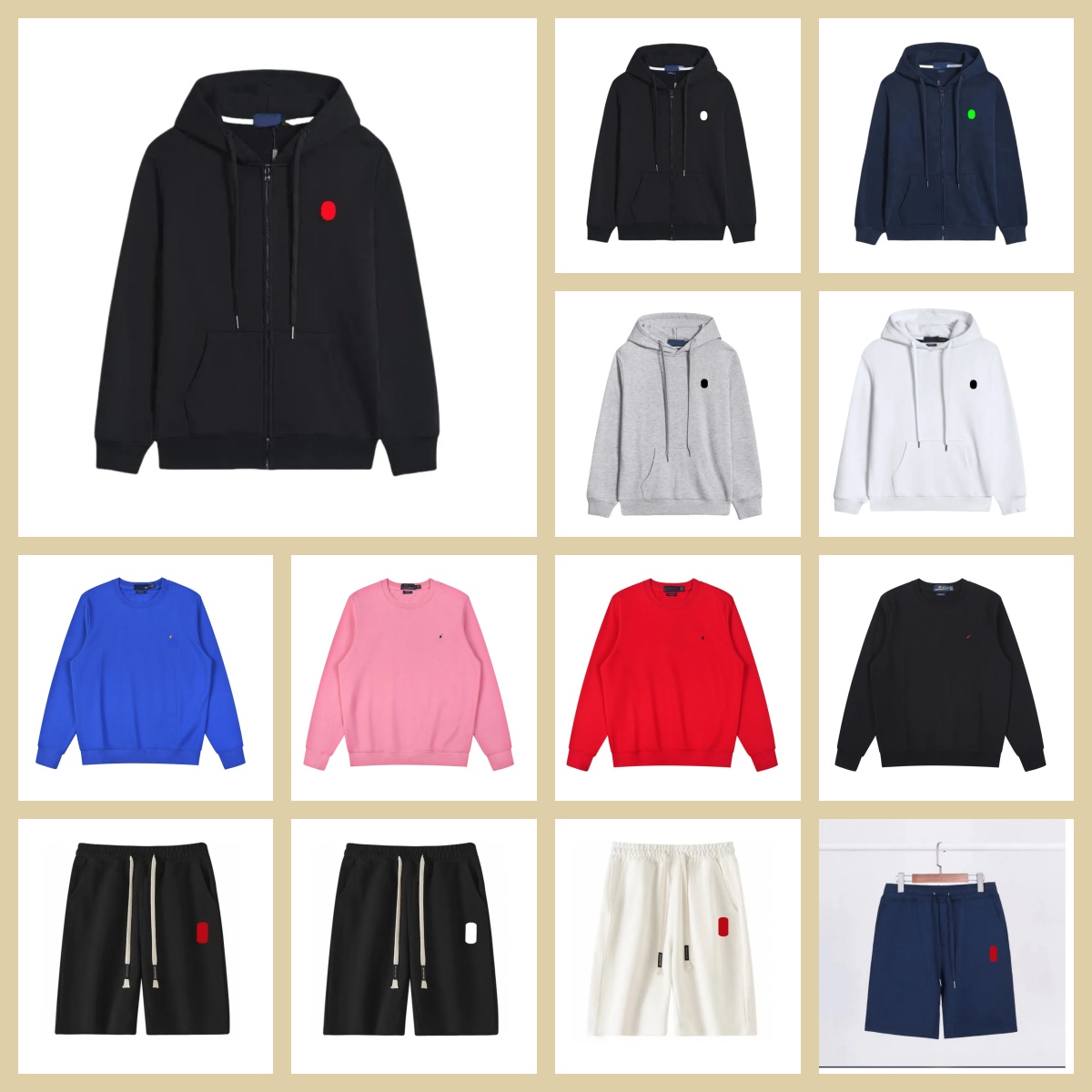 Designer hoodie for men Polo hoodie sweatshirts tracksuit zip up men women polos hoodie Cotton cardigan autumn fashion Hooded Pullover Shirt casual hoody S-4XL