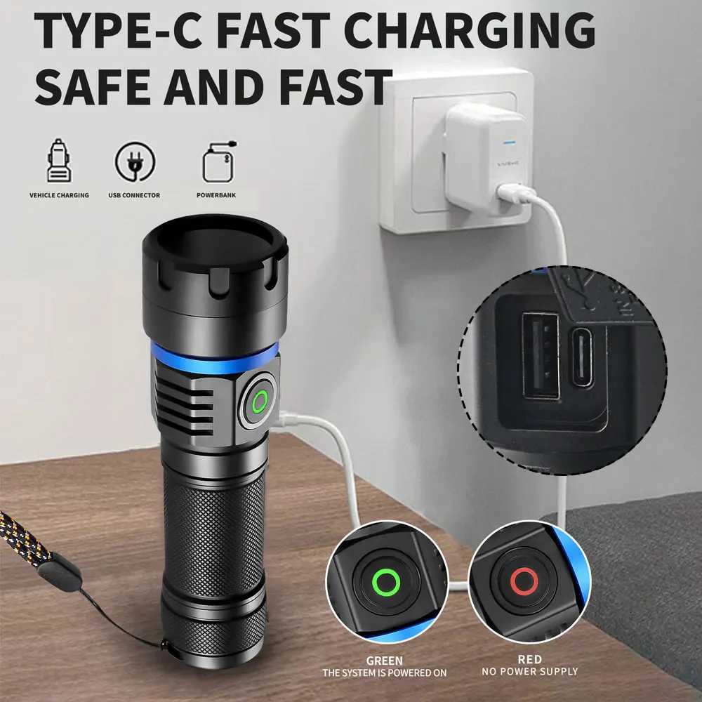 120W 6 4 core 365nm UV Flashlight Black Mirror 2-Mode Purple Light UV lamp Torch Pet Urine Stains bed bug Scorpions Detector M251117