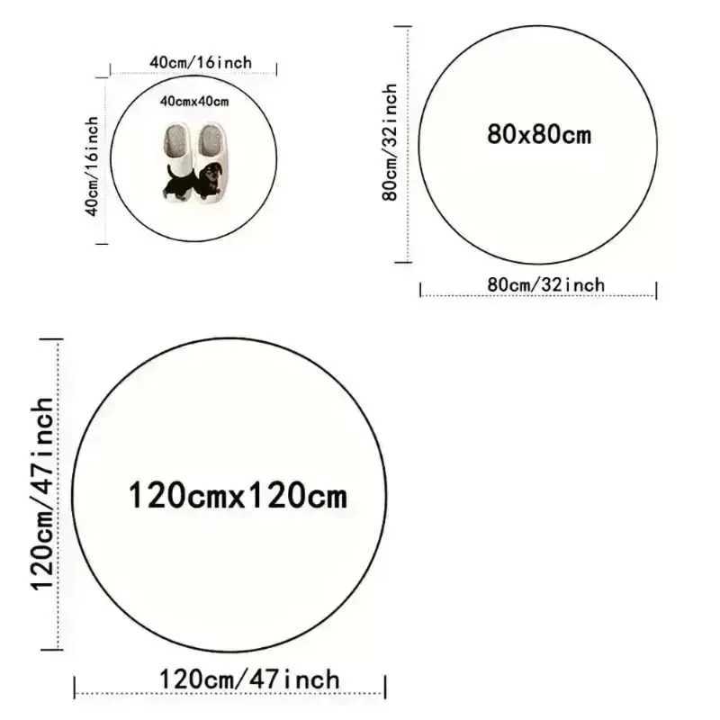 Round Christmas Tree Rug Merry Christmas Festive Holiday Living Room Carpet for Bedroom or Entryway Decor So Fashion and BeautyM251117