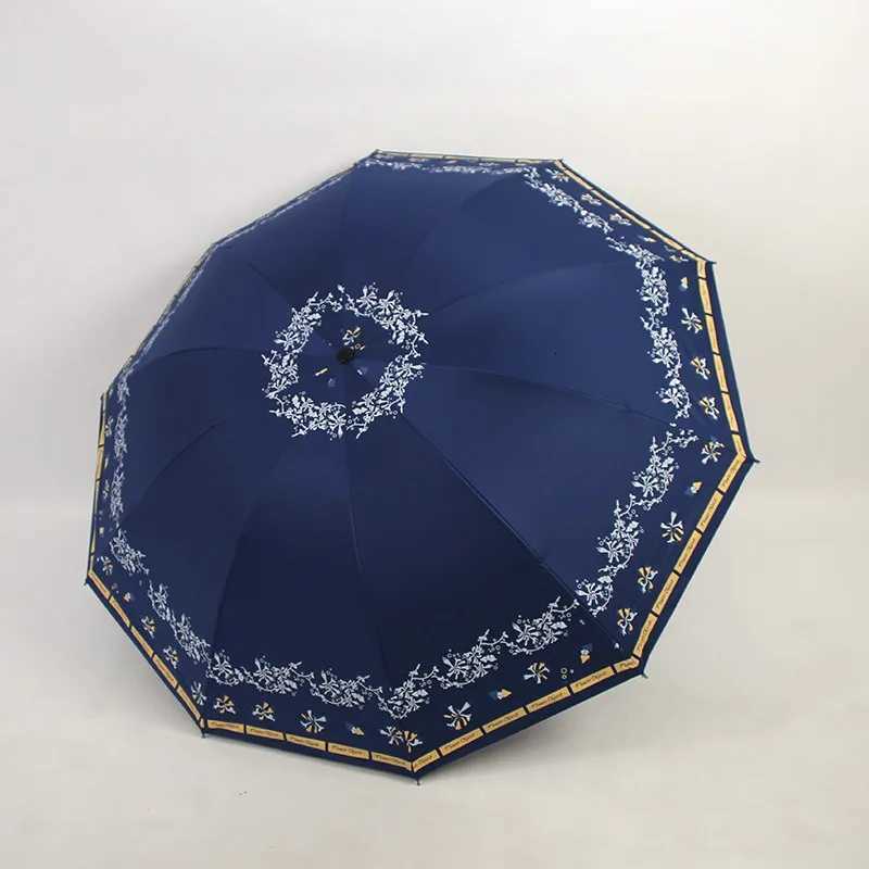 High-End Stylish Foldable Umbrella Windproof UV-Protective Rainproof Large Canopy Ideal for Daily Use and Gifts C251117