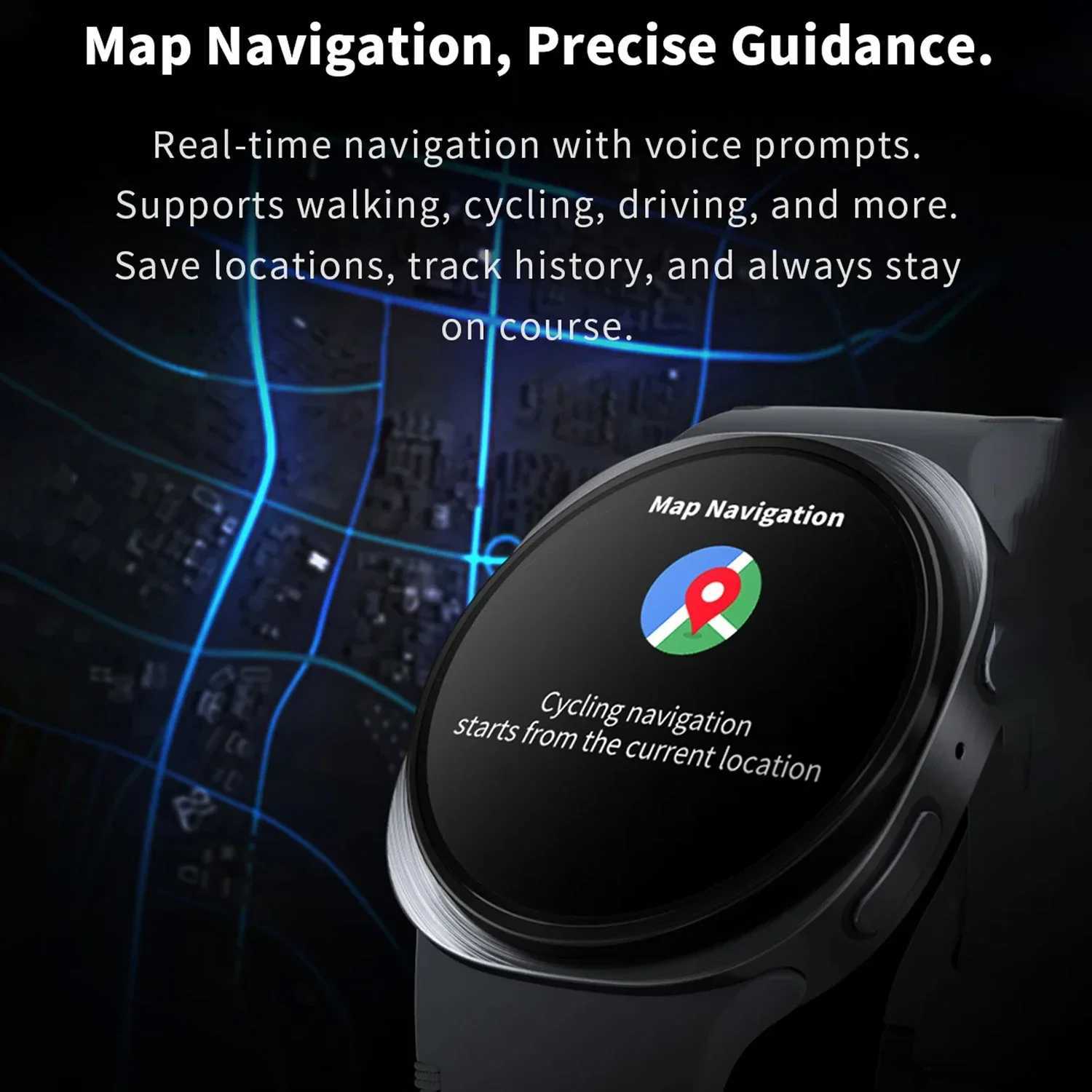 2025 New Watches 8 GPS Track Smartwatch For Man Women Health Sport AMOLED Heart Rate NFC Call Waterproof Smart WatchM251117