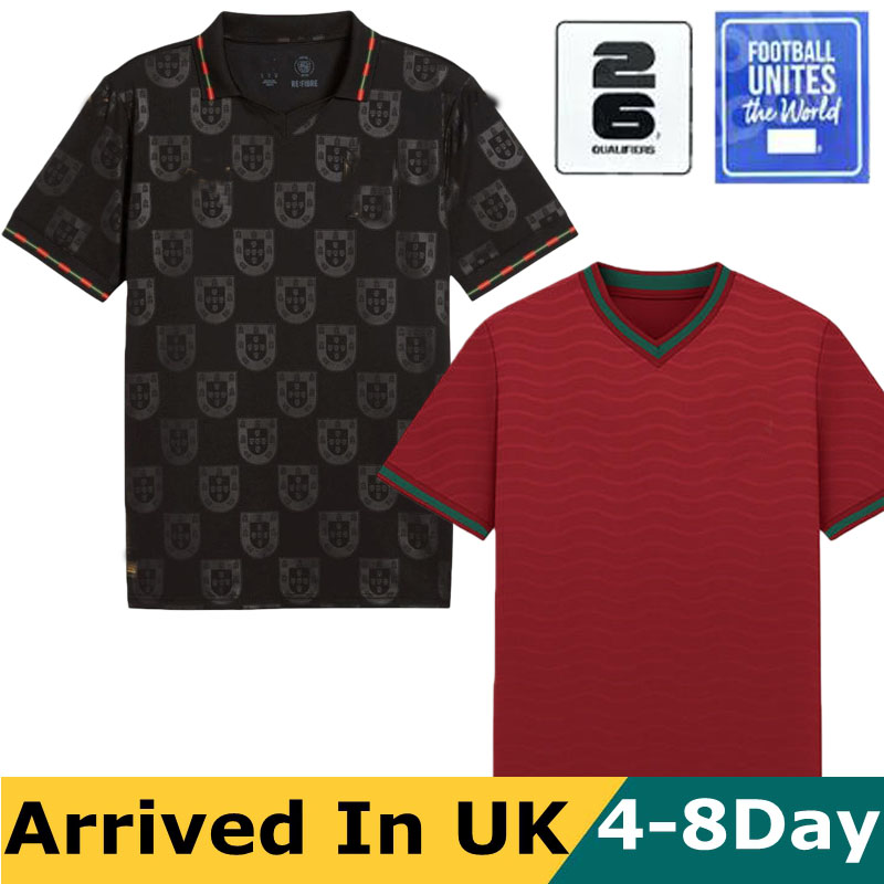 2026 Portugal soccer jerseys B.FERNANDES R. Leao JOAO FELIX PEPE BERMARDO camisa de futebol J.MOUTINHO football shirt Men Kids kit women RoNalDo Portuguese playe