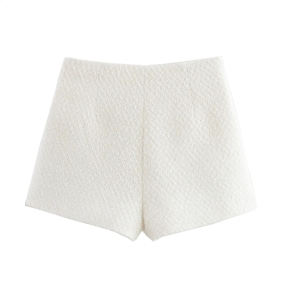 ZBZA Womens Texture Cropped Trail Blazer Skiwear Crew Neck Pocket Jacket Waist Side Zipper Skiing Spring and Summer Fashion Set 250414Z