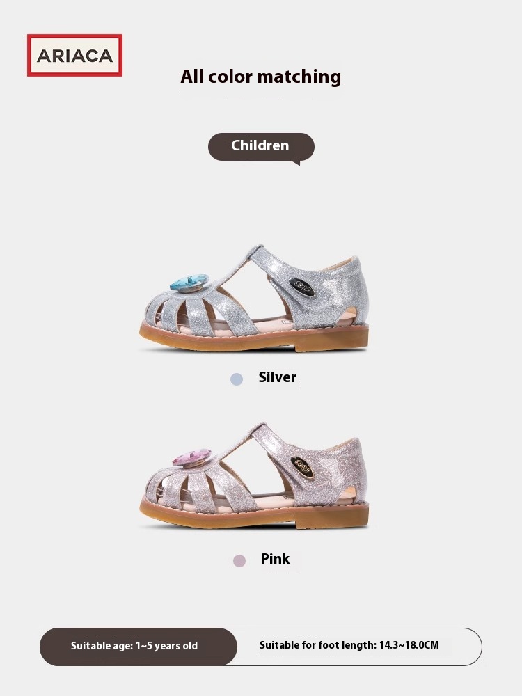 ARIACA Summer Breathable Baotou Mesh Sports Casual Shoes Childrens Sandals Kids Shoe z250708HRH2
