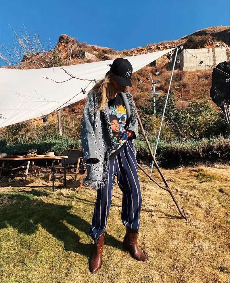 Gray Winter Open For Women Warm Cashmere Fringes Hem Over-Sized Brand Cardigan Coat Belted Sweater