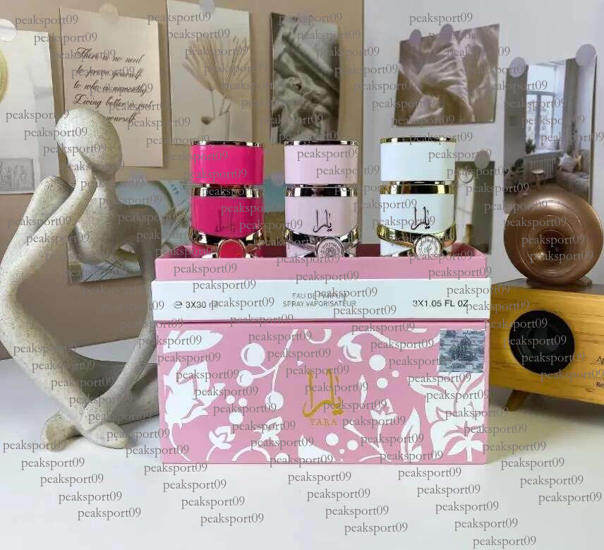 YARA Woman Set 30ml 3pieces candy lady Fragrance kit Long Lasting Dubai arabic natural Women Men Perfume spray